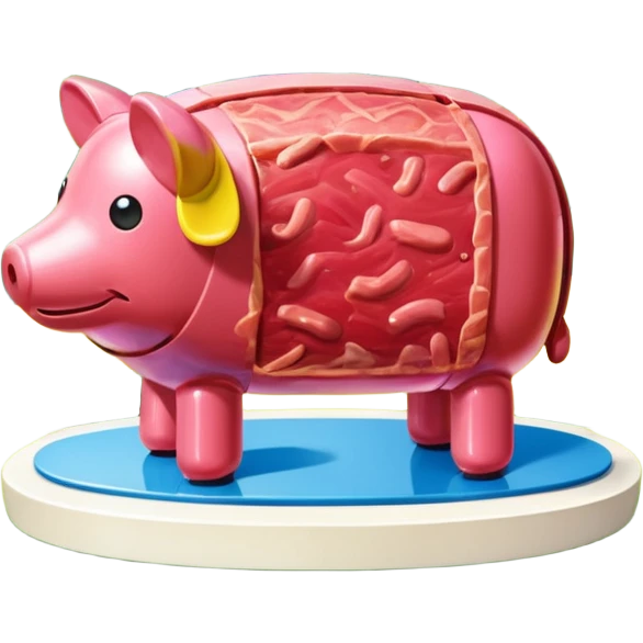  SPAM meat jeff koons style sculpture art french landscape  emoji