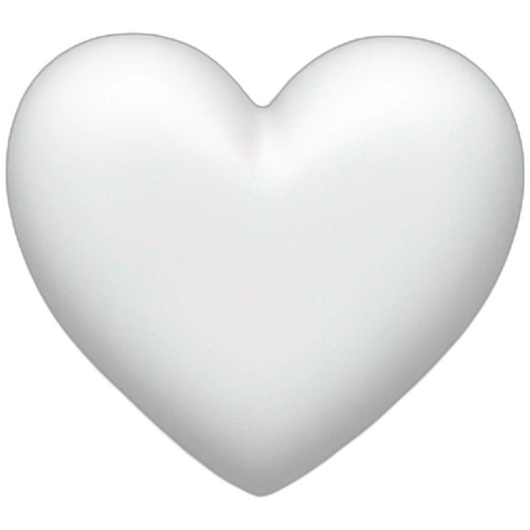 White heart emoji