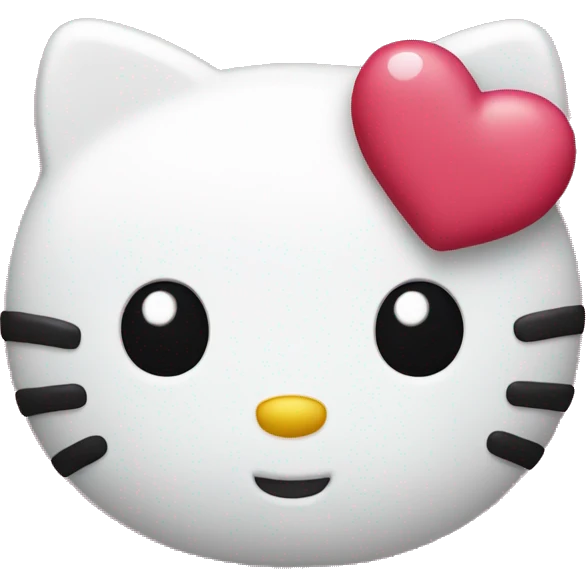 hello kitty heart emoji