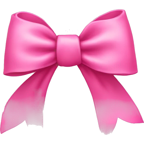 pink bow emoji