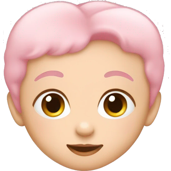 Baby pink heart emoji