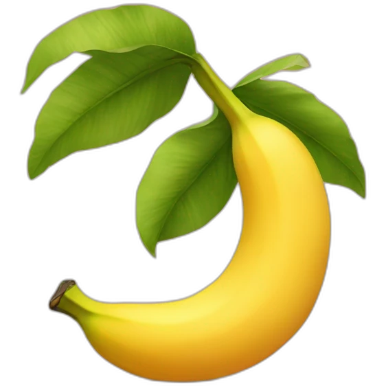 banana in a peach emoji