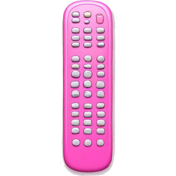 Pink tv remote emoji