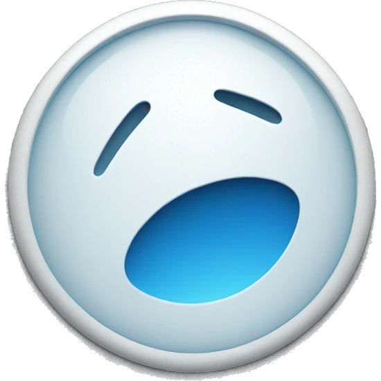 a blue circle with a white tick in the middle emoji