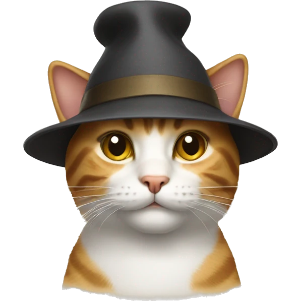 Cat with hat emoji