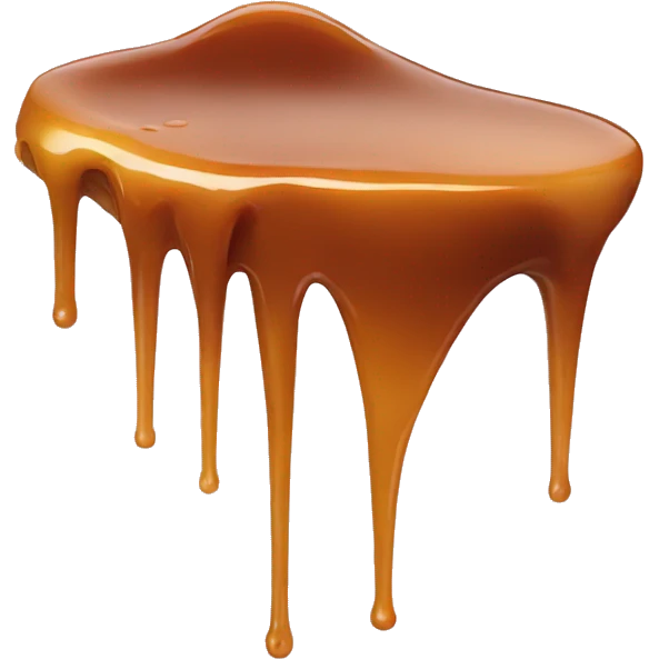 caramel spoon drip emoji