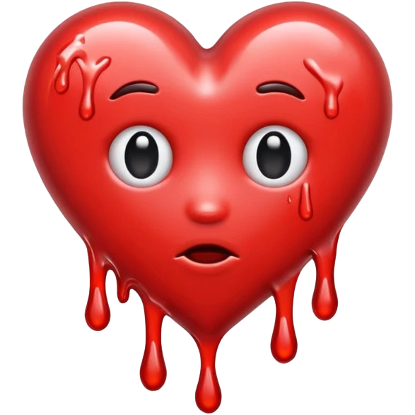 Melting heart  emoji