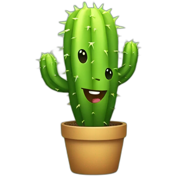 Happy Cactus  emoji