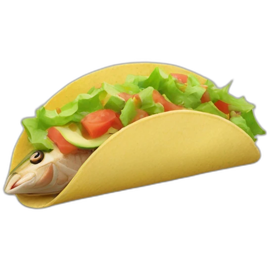 Tuna taco emoji