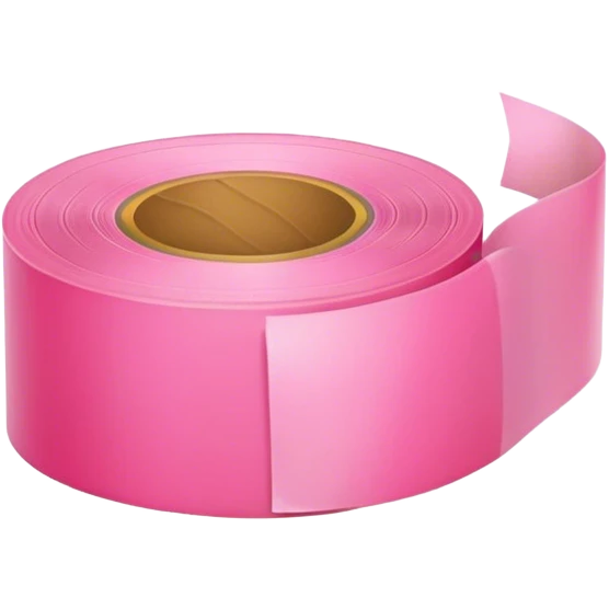 Pink scotch tape cut emoji