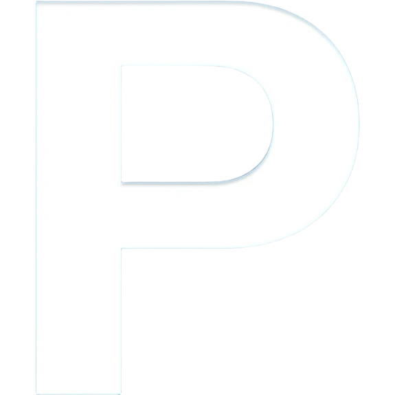 Буква P на синем фоне emoji