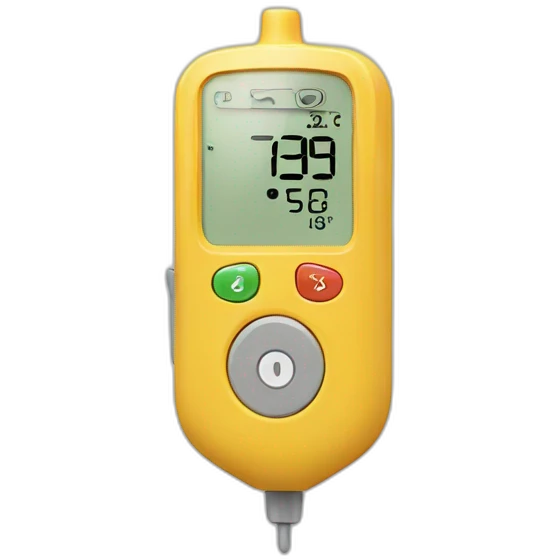 Continuous glucose monitor emoji