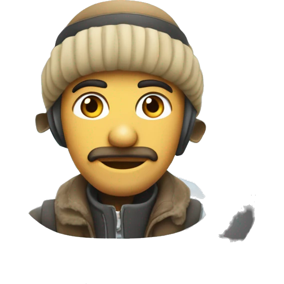 Avion con gorro  emoji