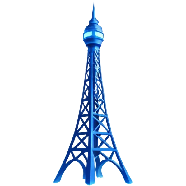 Lightning with tower emoji