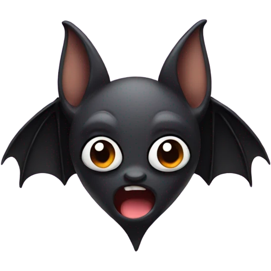 Bat with black heart emoji