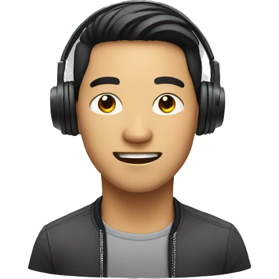 asian guy disk jockey emoji