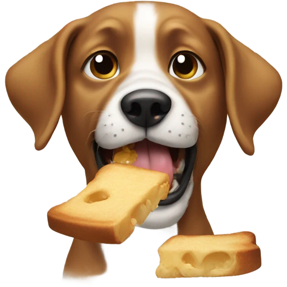 dog eating emoji