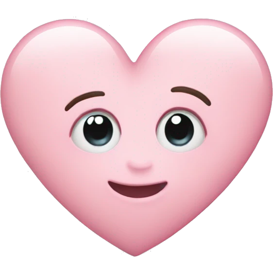 light pink heart emoji