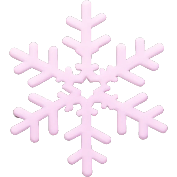 pastel pink snowflake   emoji