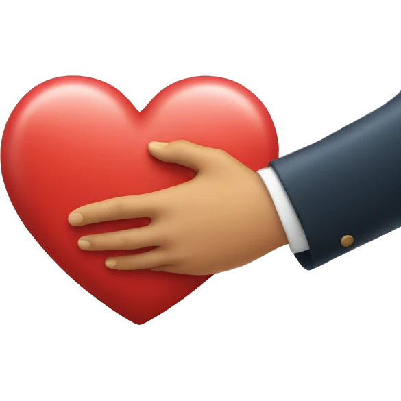 Hands signing a heart emoji