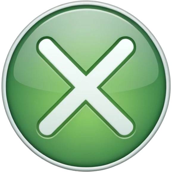 Green check box with white circle outside emoji