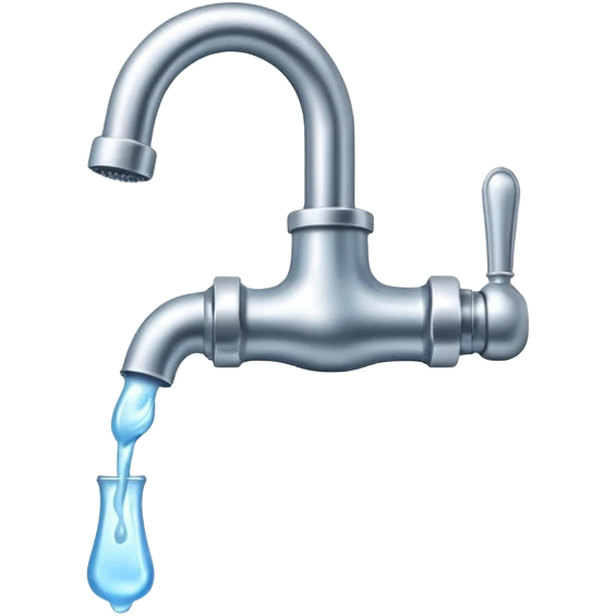 water flows from the tap emoji