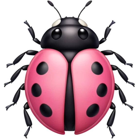 pink lady bug emoji