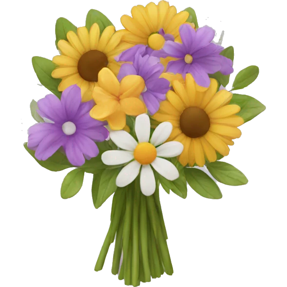 Mixed flower bouquet  emoji