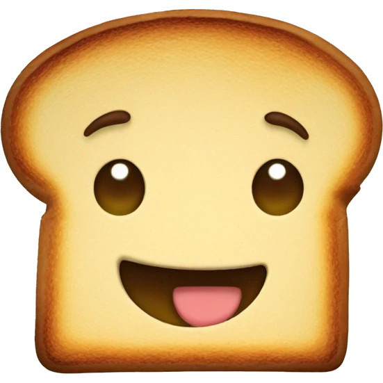 cute toast emoji