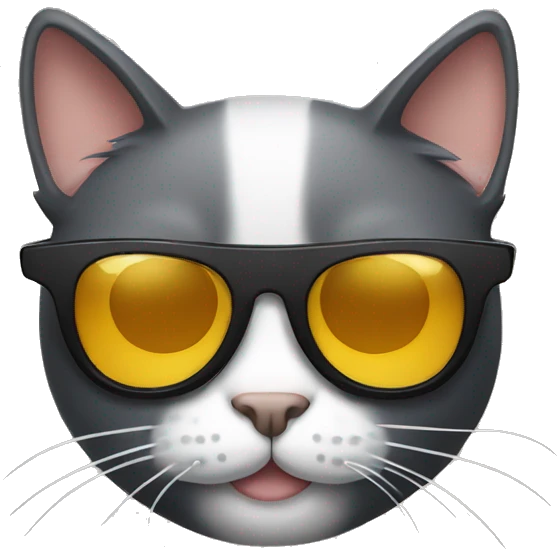 Cat with sunglasses emoji