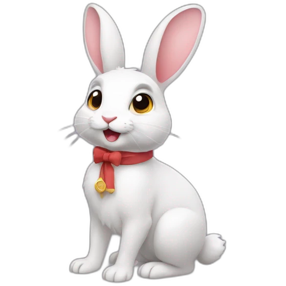 rabbit from gift box emoji