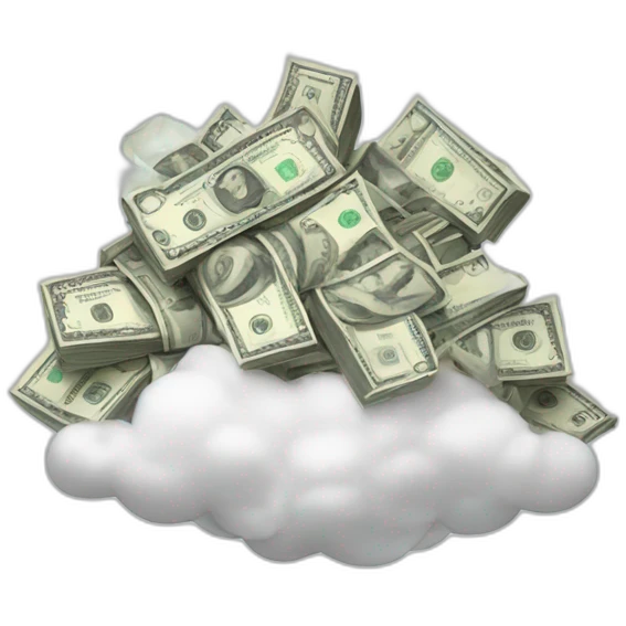 the money cloud emoji