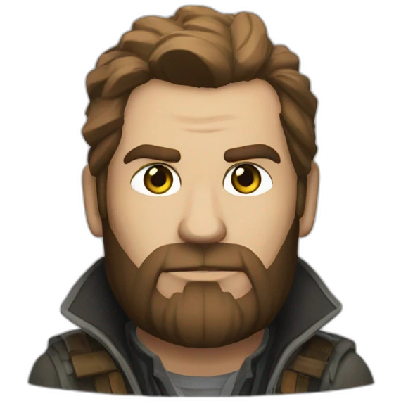 short haired gimli from the alan wake universe emoji
