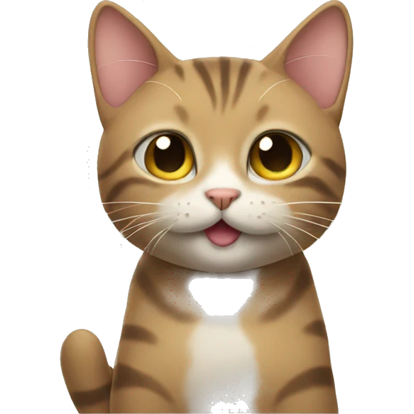 Cat saying thank you emoji