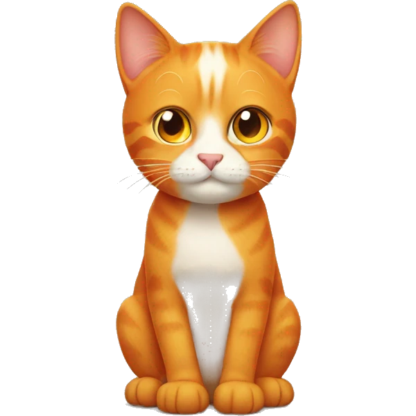 Orange cat emoji