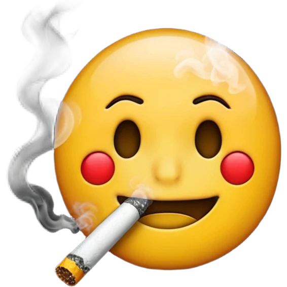 Emoji smoking crack emoji