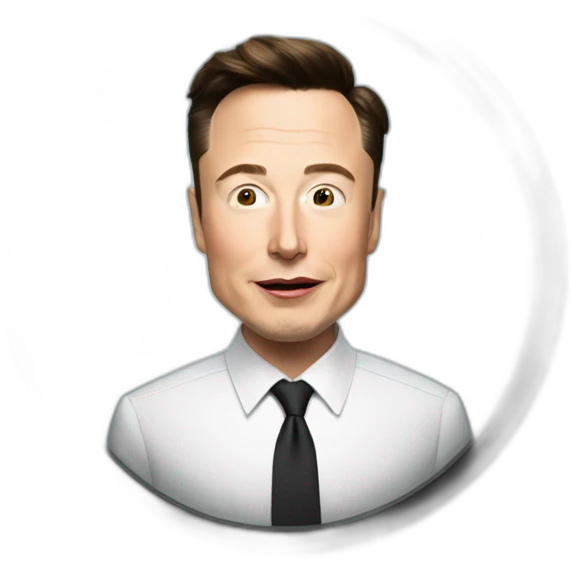 Elon musk qui regarde la tele emoji