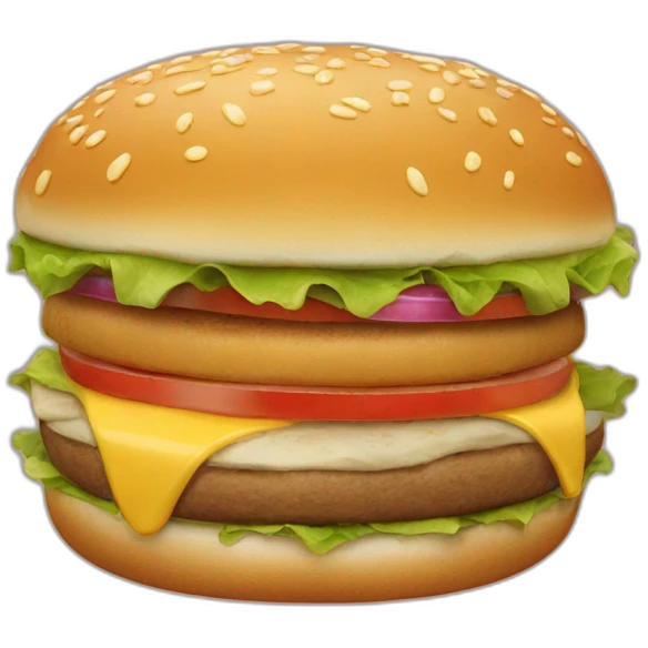 Un burger de chat emoji