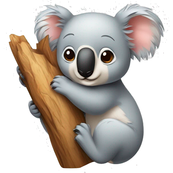 Mélange entre une koala extra mignon et une coccinelle super cute emoji