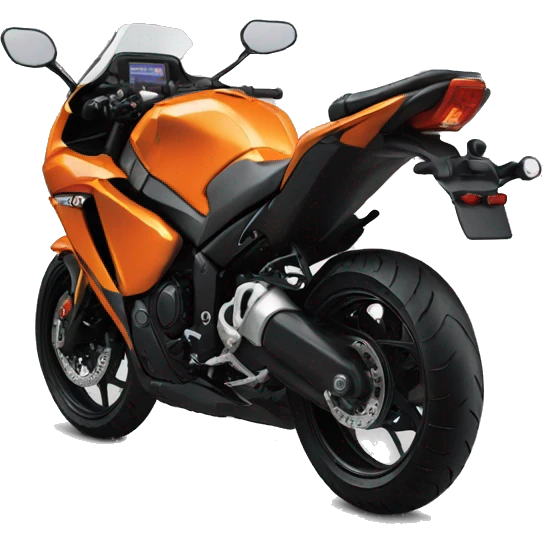  orange Yamaha fzx bike  emoji