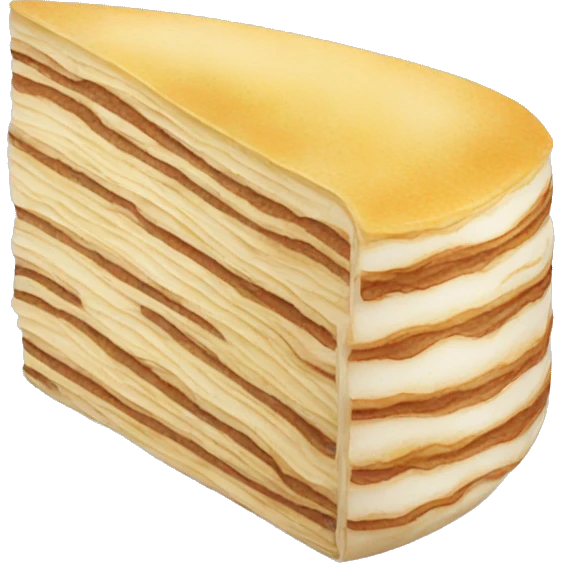 Asian crepe cake emoji