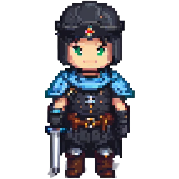 chevalier noir fier emoji