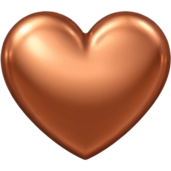 copper heart emoji emoji