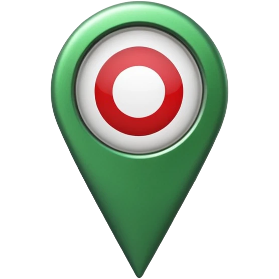 location pin Italy milan green emoji