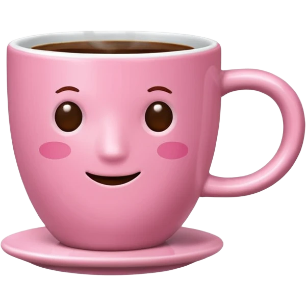 pink coffee cup  emoji