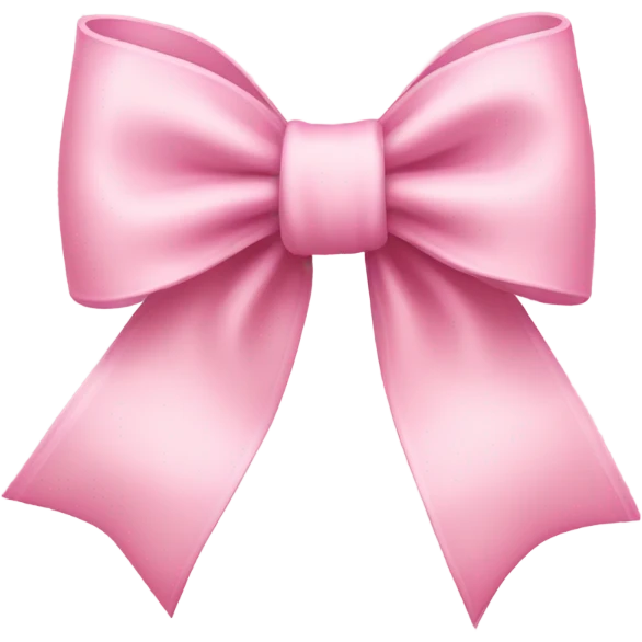 Light pink bow emoji