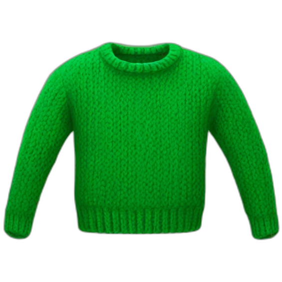 green knit sweater emoji