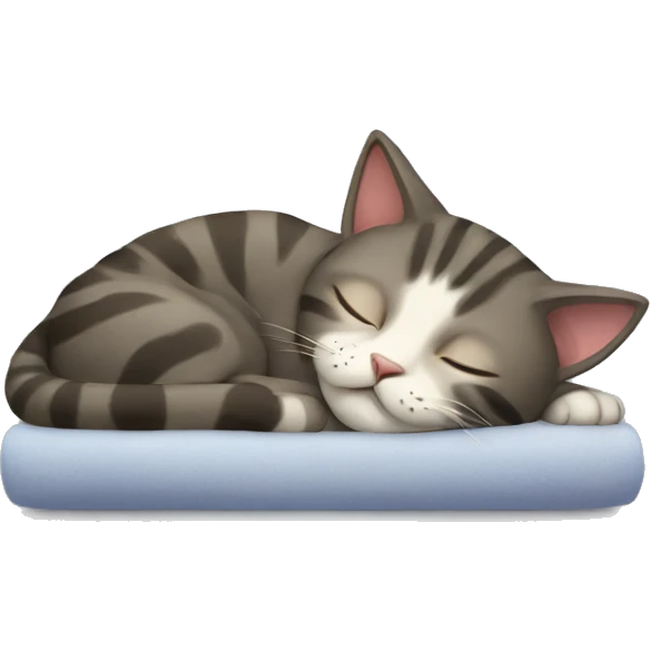 cat sleeping emoji