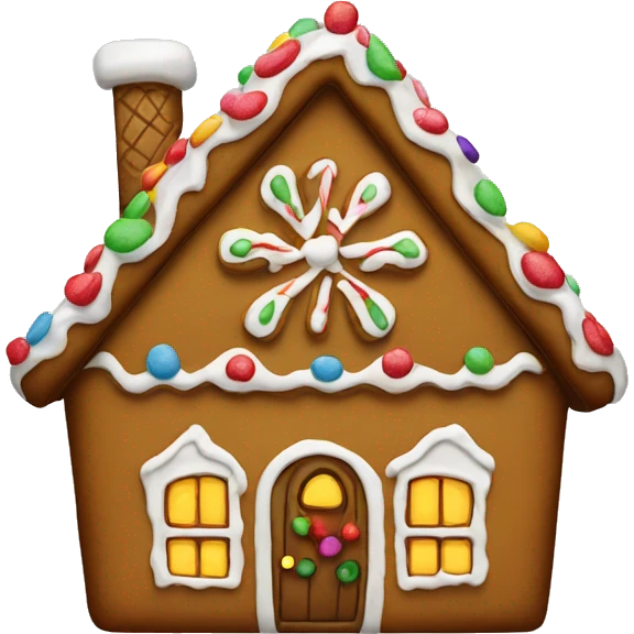 gingerbread house simple  emoji