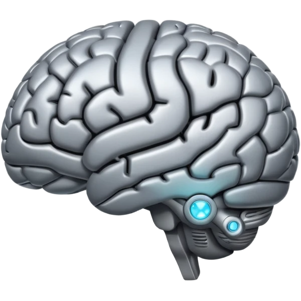 iphone style 
ai brain emoji